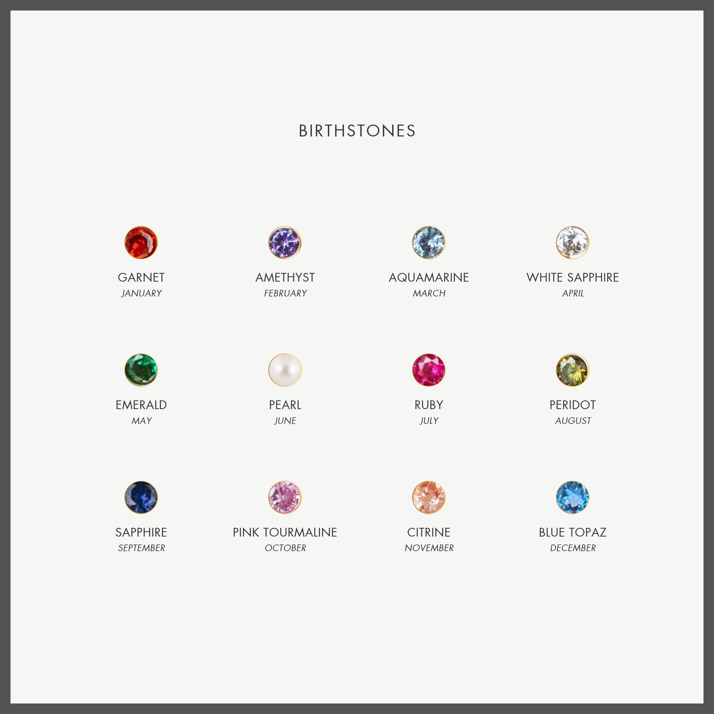 Mini Custom Birthstone Necklace