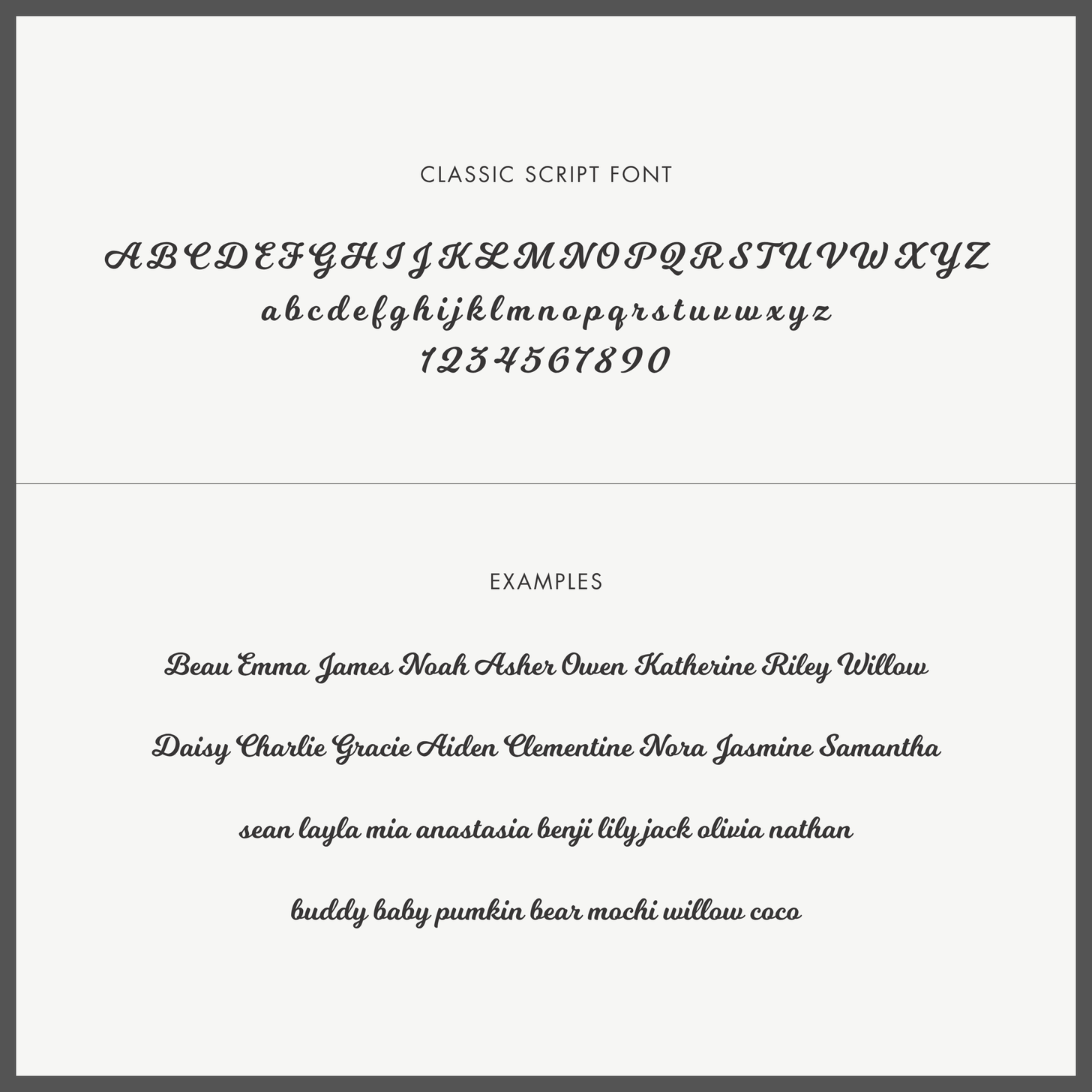 Classic Script Name Ring
