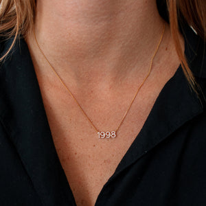 Pavé Minimal Sans Name Necklace