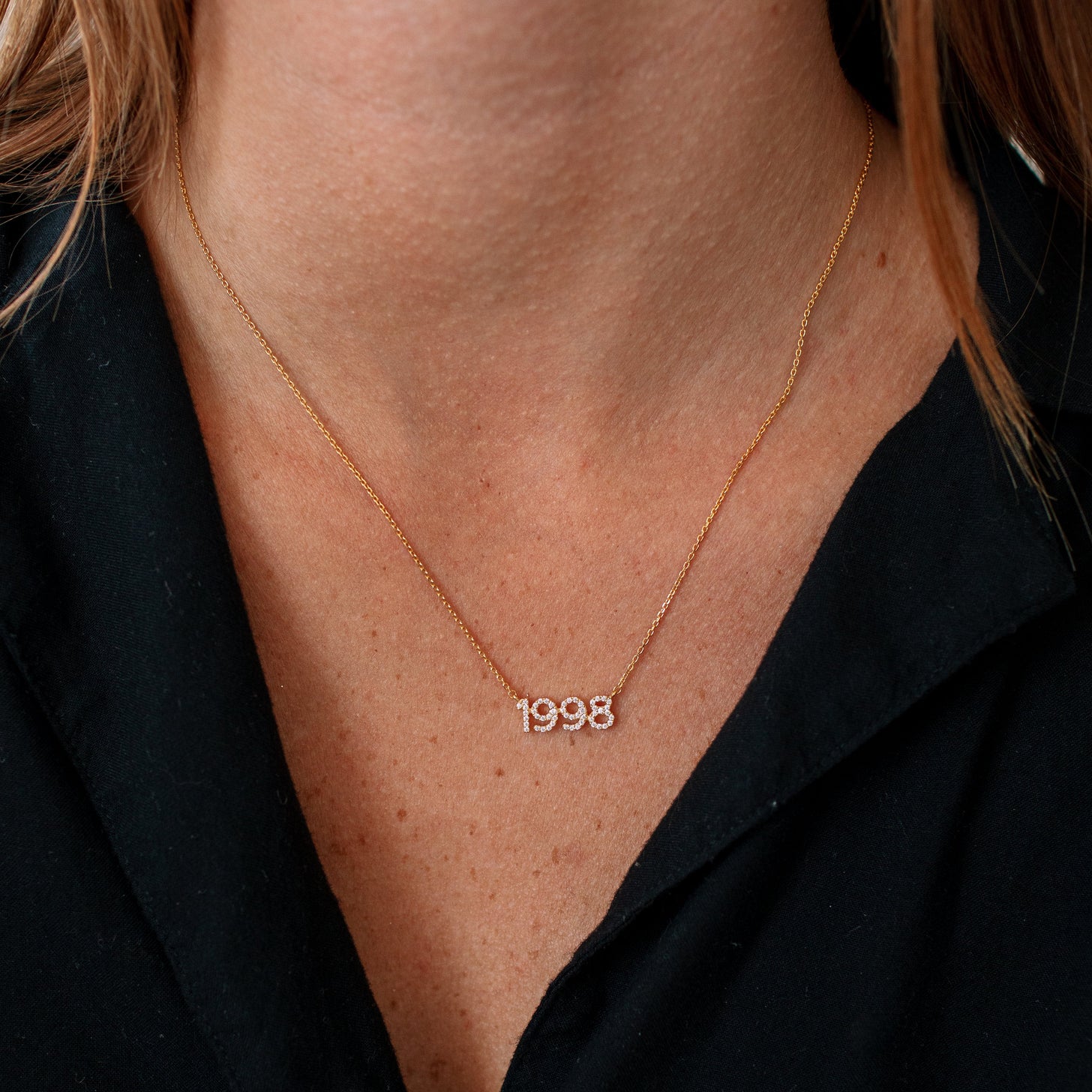 Pavé Minimal Sans Name Necklace
