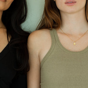 Petite Tag Engraved Necklace