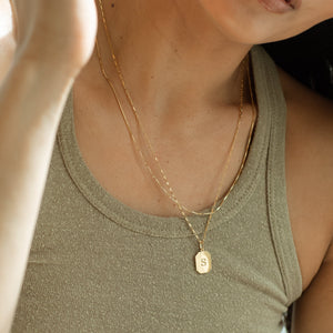 Classic Tag Engraved Necklace