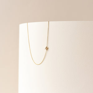 Sideway Spaced Letter Necklace