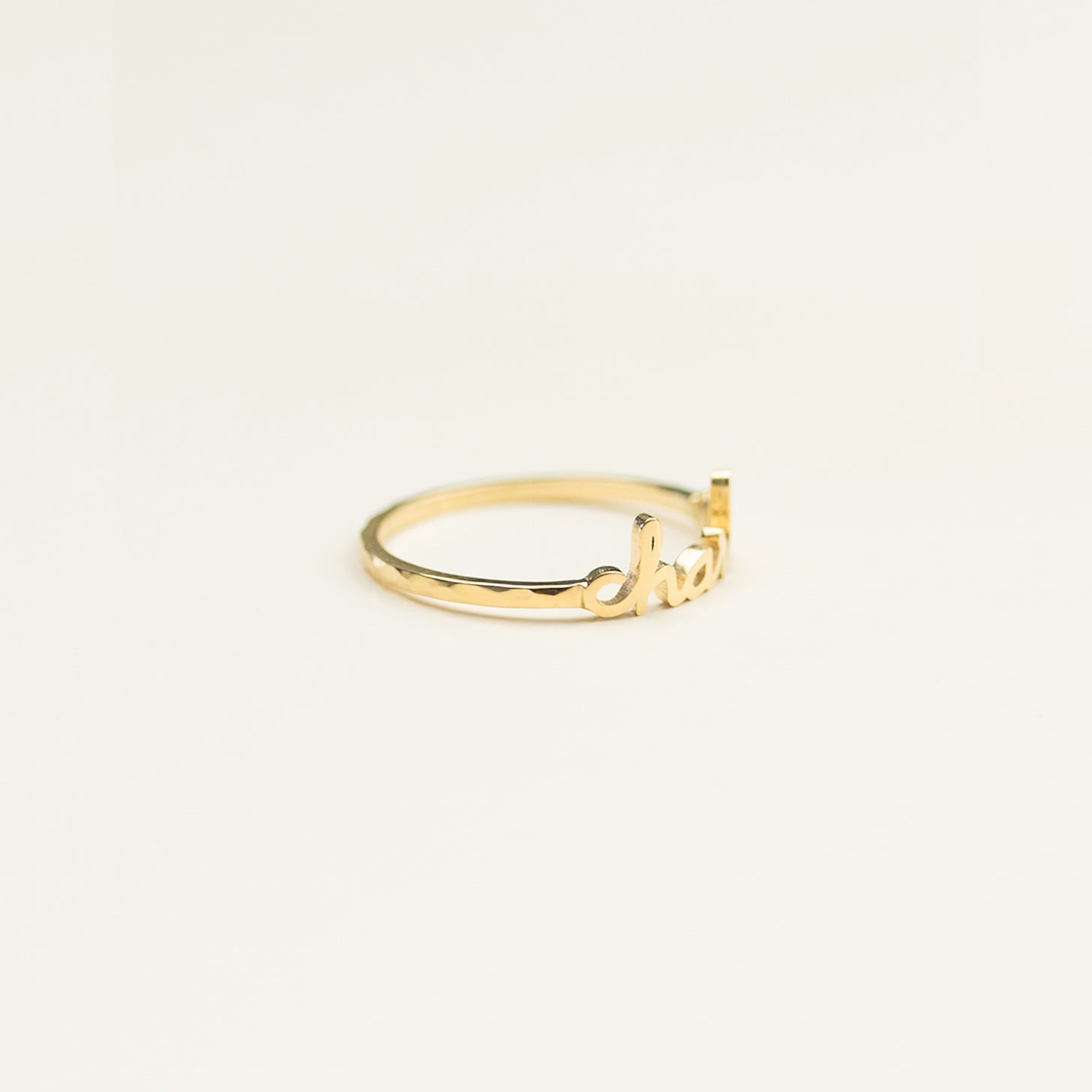 Dainty Cursive Name Ring