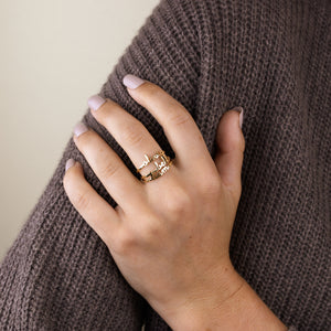 Dainty Cursive Name Ring