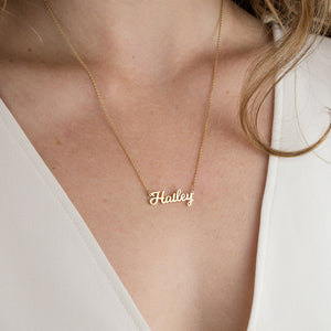 Classic Script Name Necklace