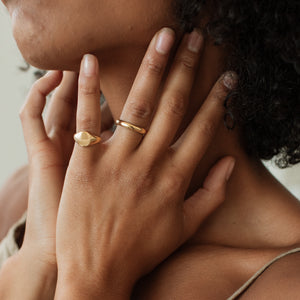Demi Oval Signet Ring