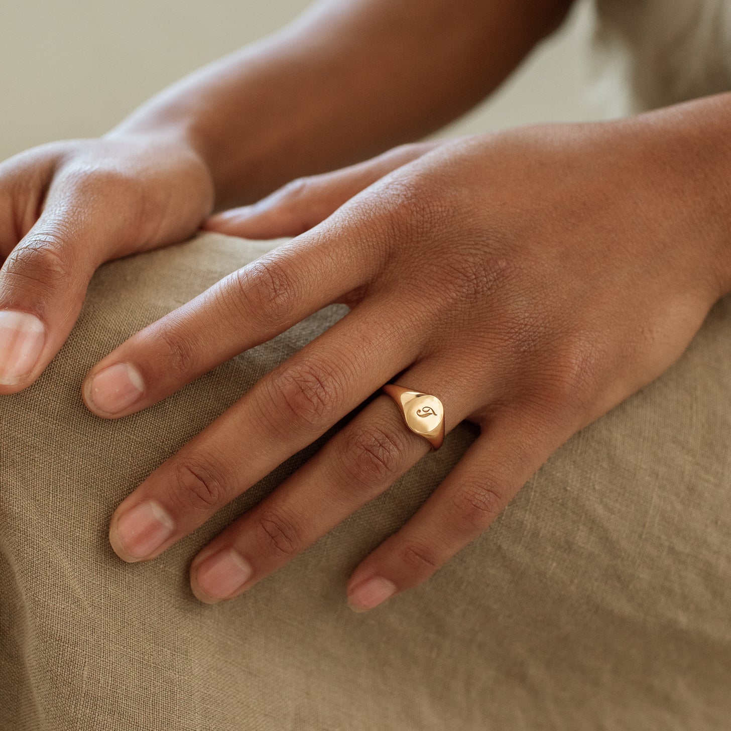 Demi Oval Signet Ring