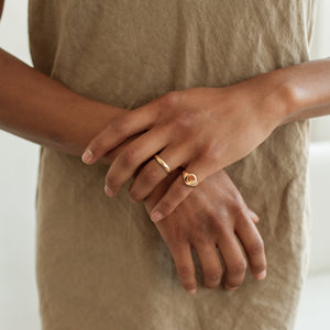 Demi Oval Signet Ring