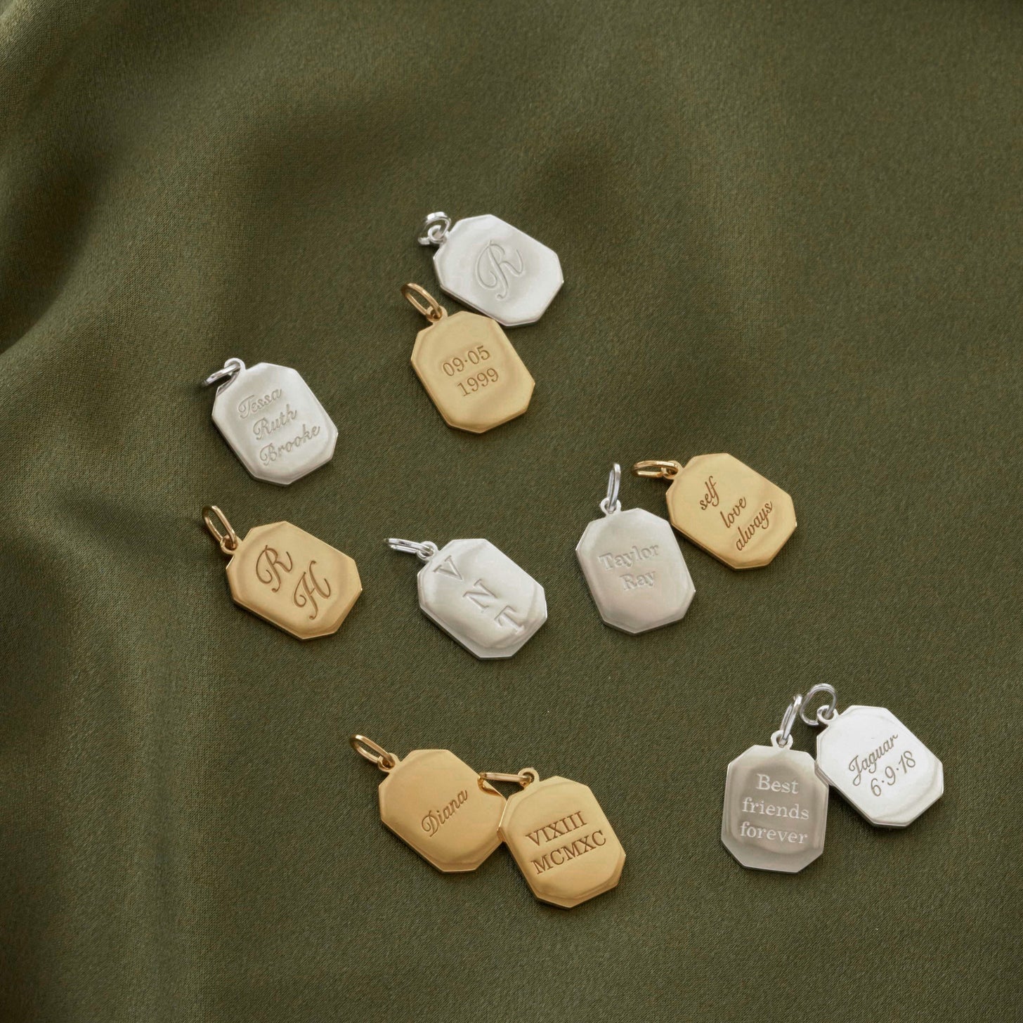 Classic Tag Engraved Necklace
