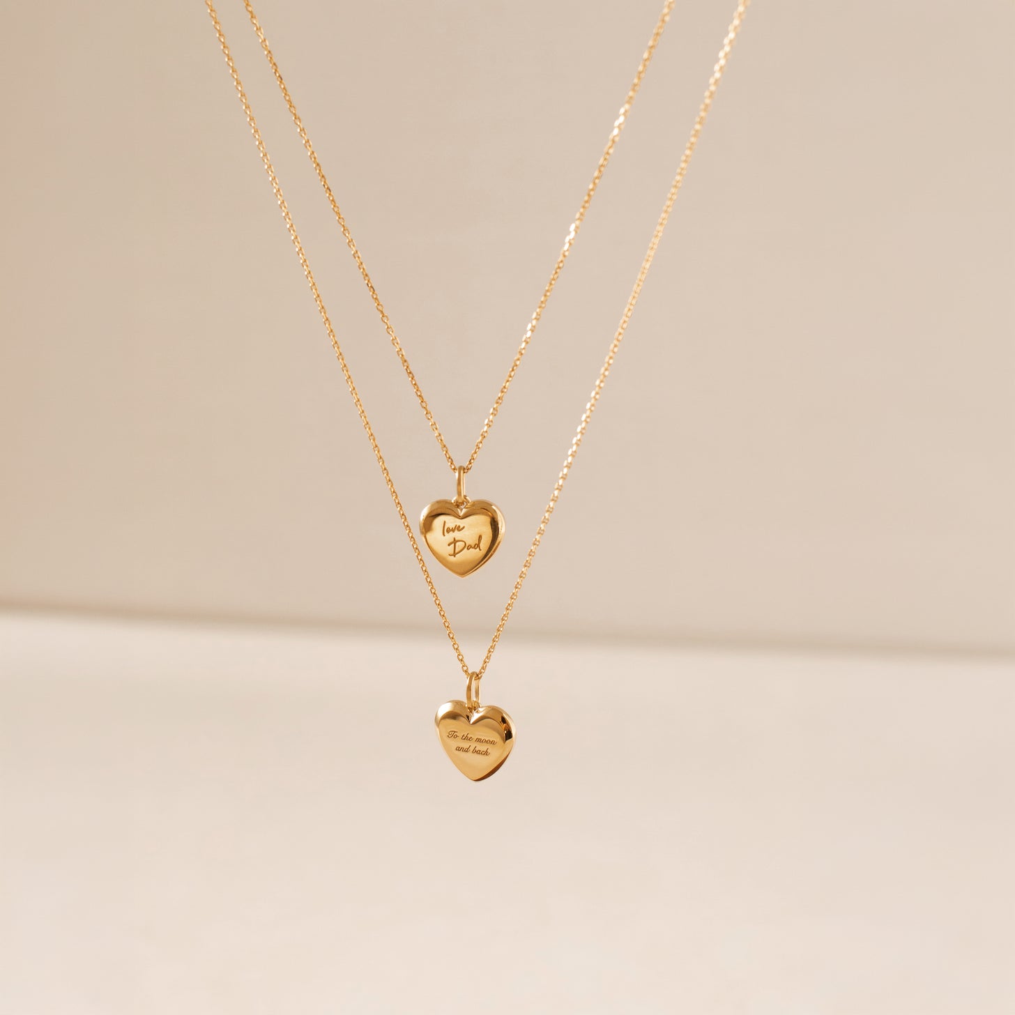 Edged Heart Handwriting Necklace