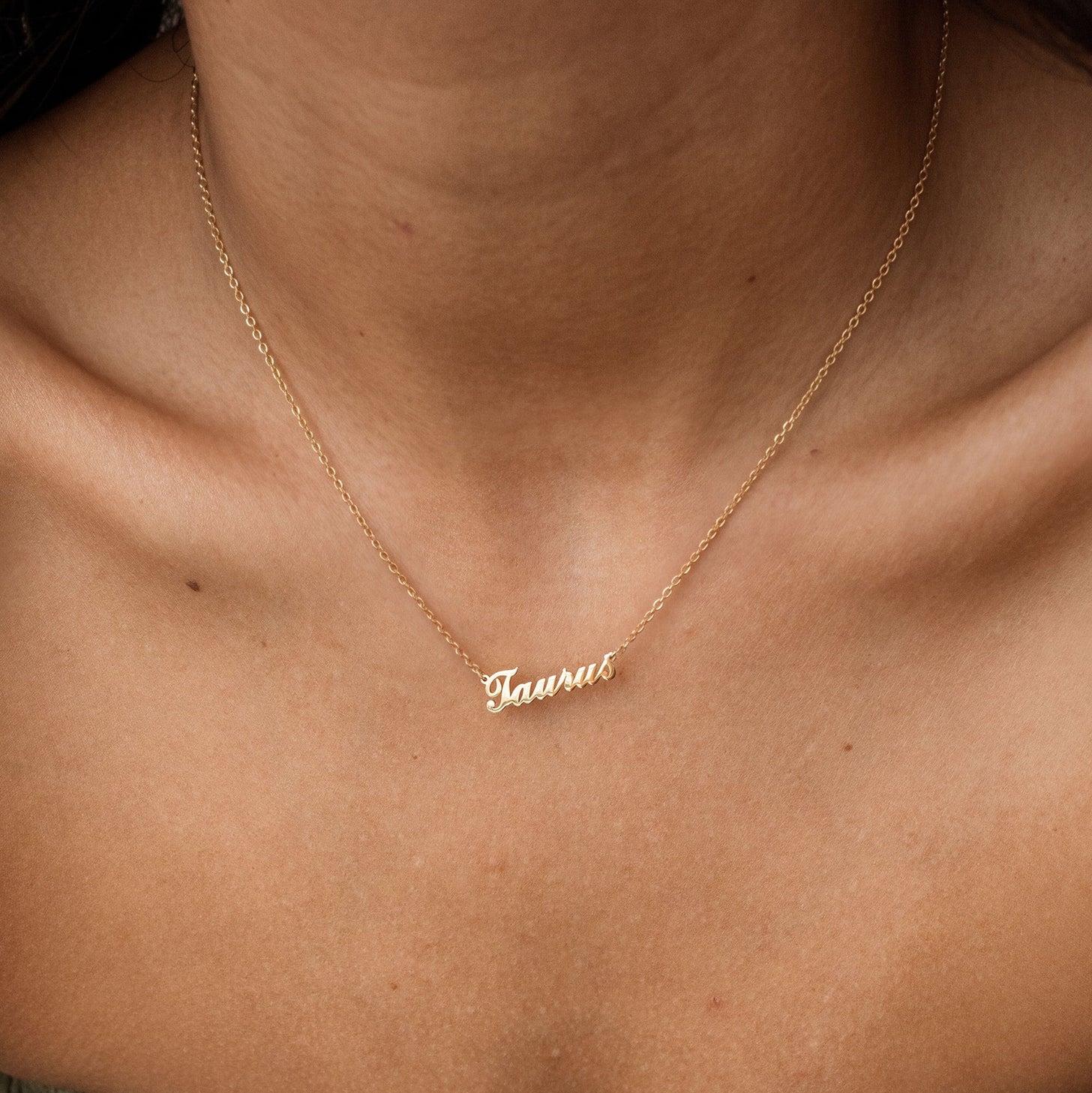 Heirloom Script Name Necklace