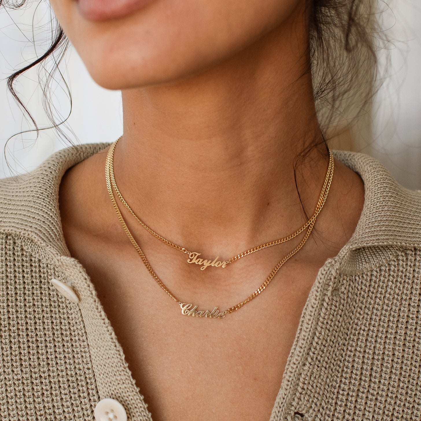 Heirloom Script Name Necklace