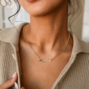 Heirloom Script Name Necklace
