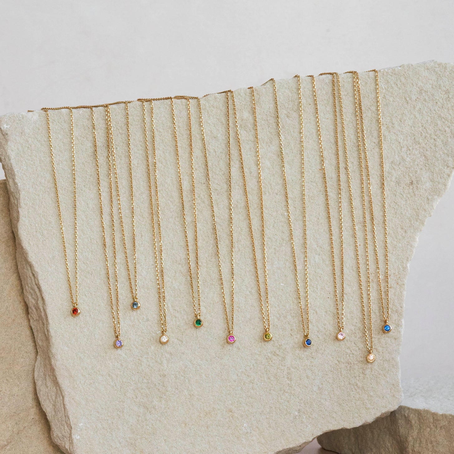 Mini Custom Birthstone Necklace