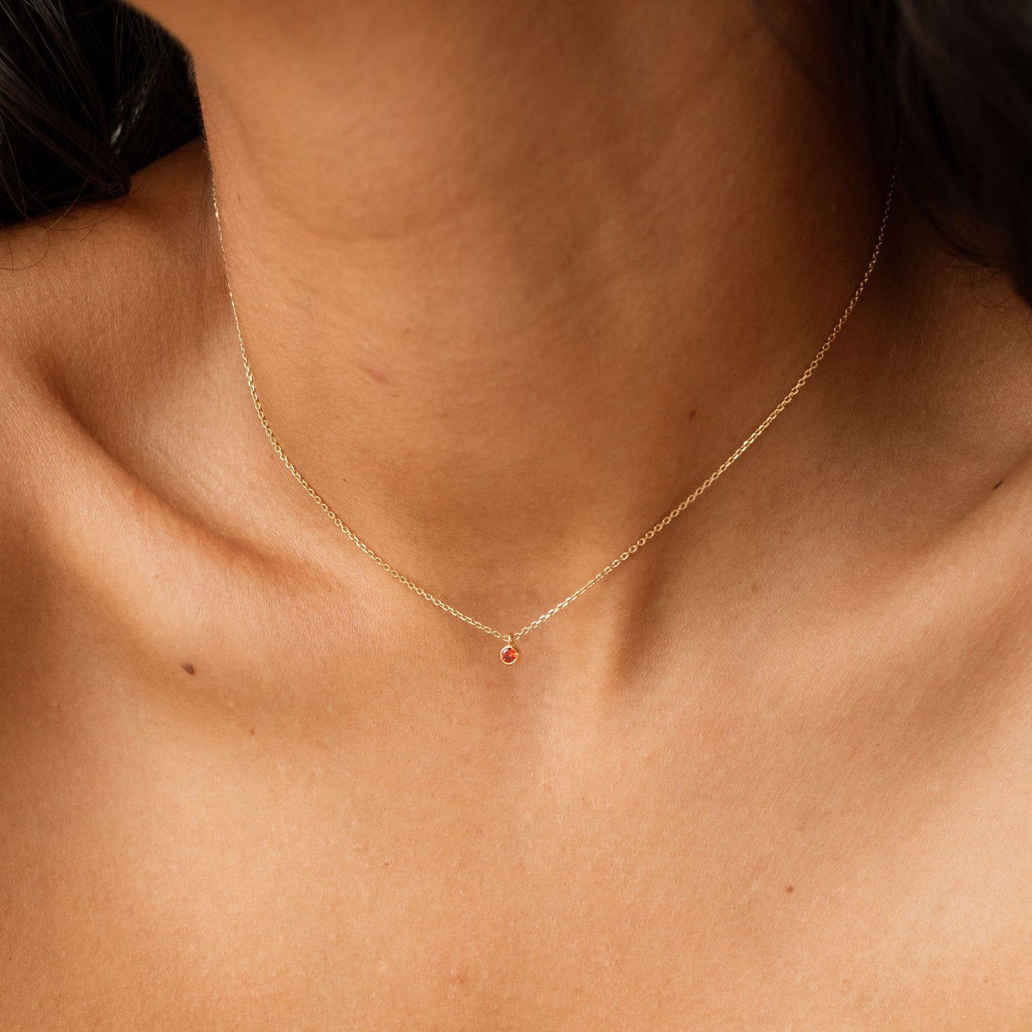 Mini Custom Birthstone Necklace