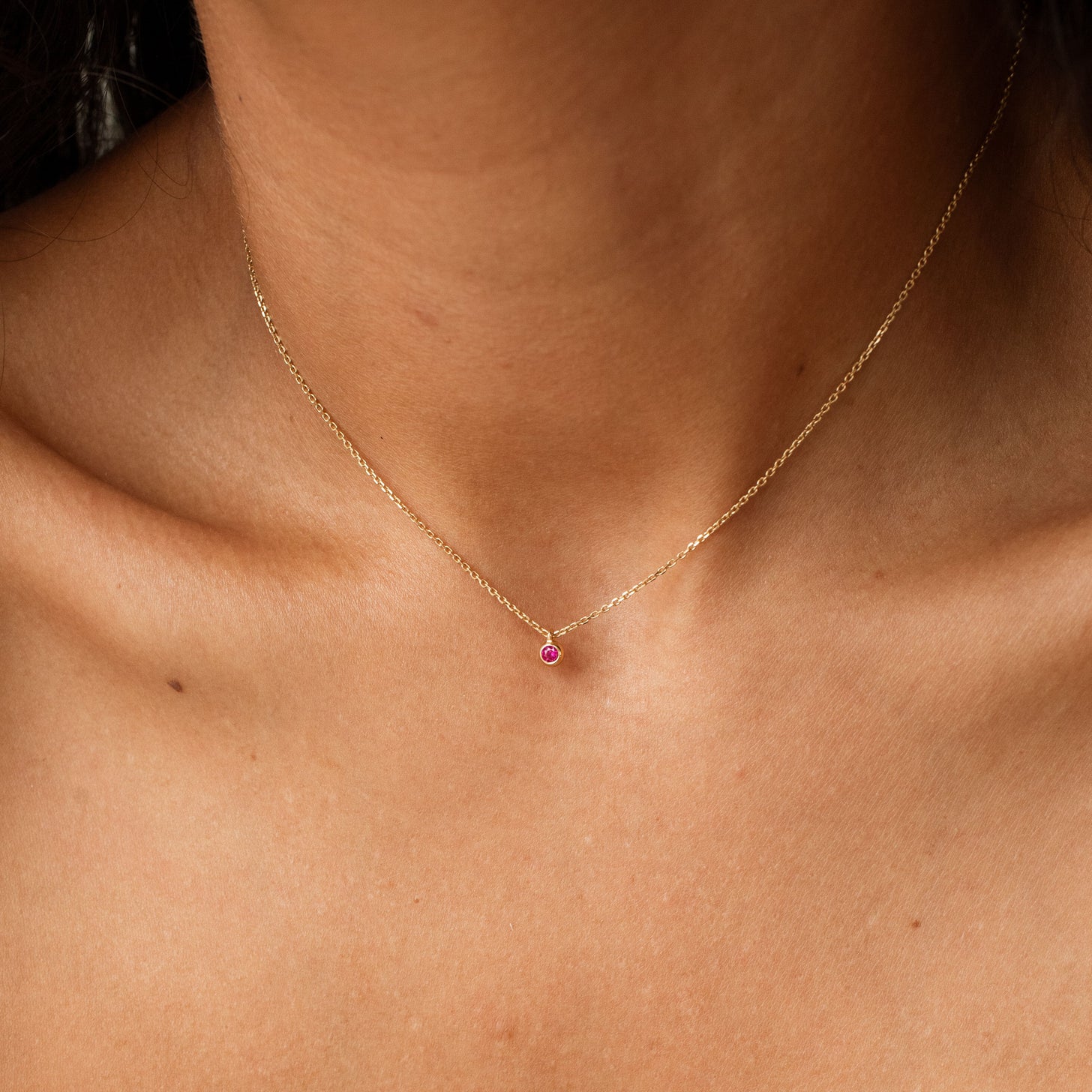 Mini Custom Birthstone Necklace