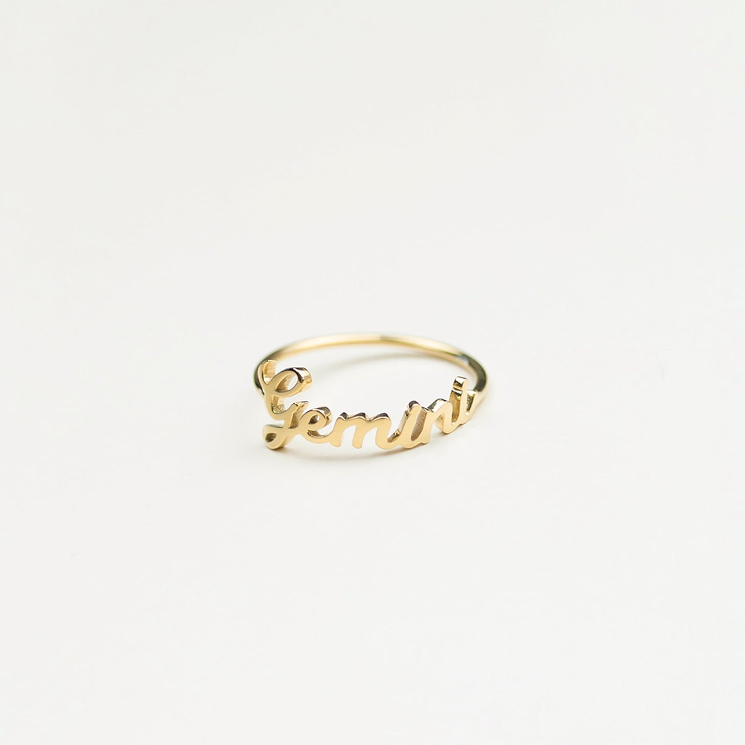 Classic Script Name Ring
