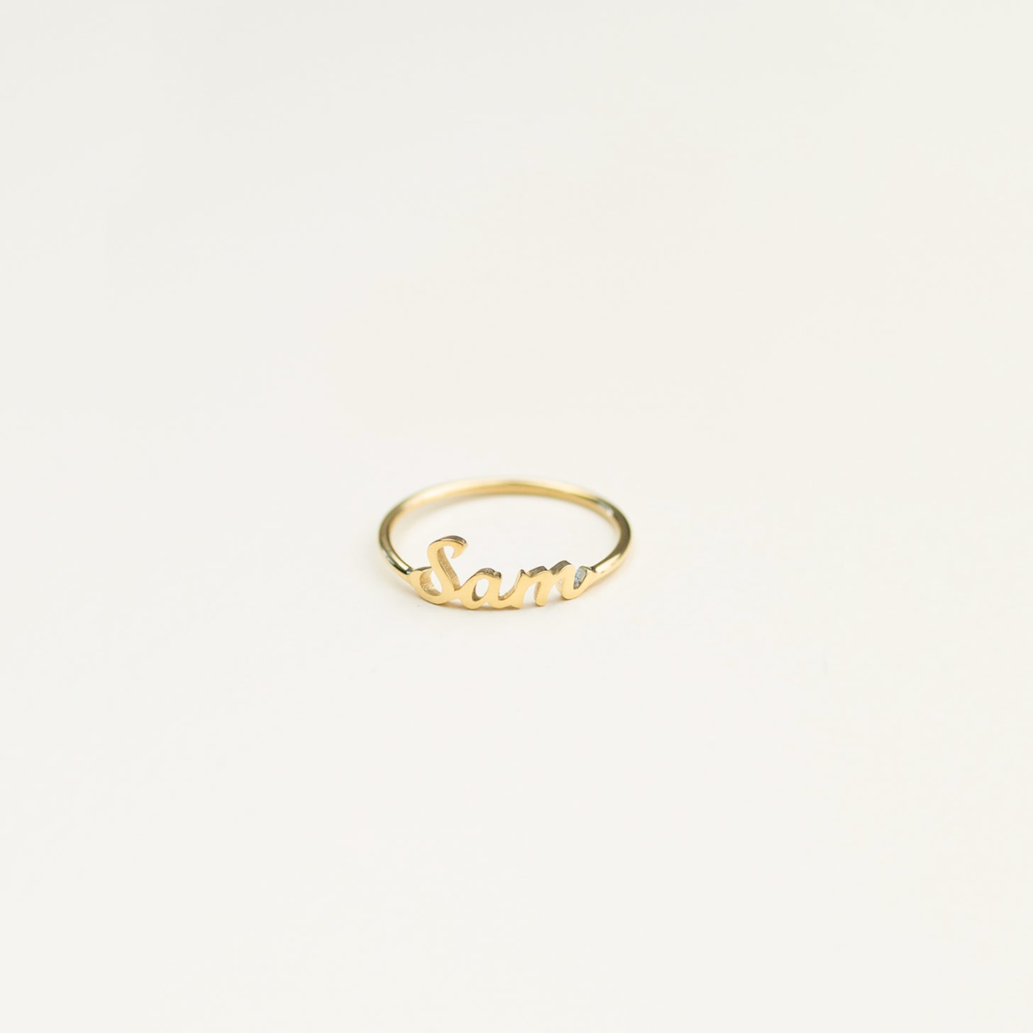 Classic Script Name Ring