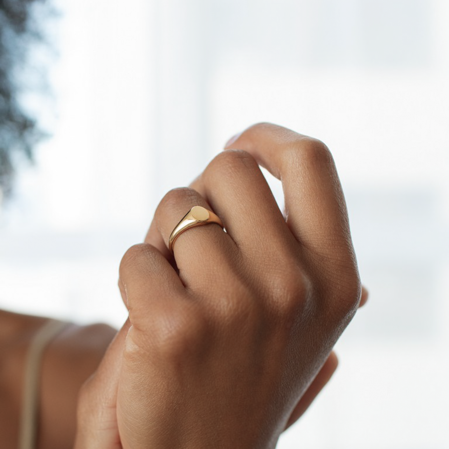 Petite Oval Signet Ring