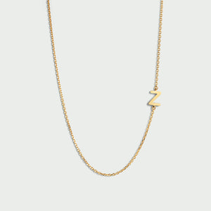 Sideway Spaced Letter Necklace