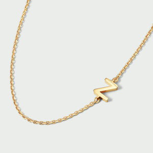 Sideway Spaced Letter Necklace