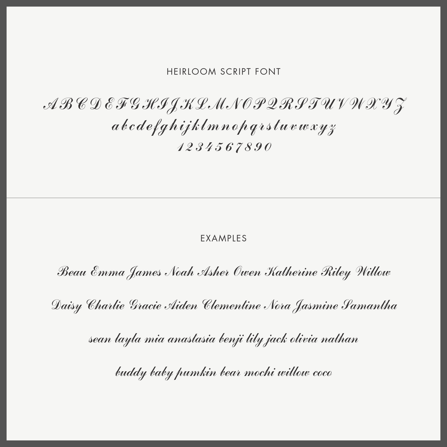 Heirloom Script Multi-Name Necklace
