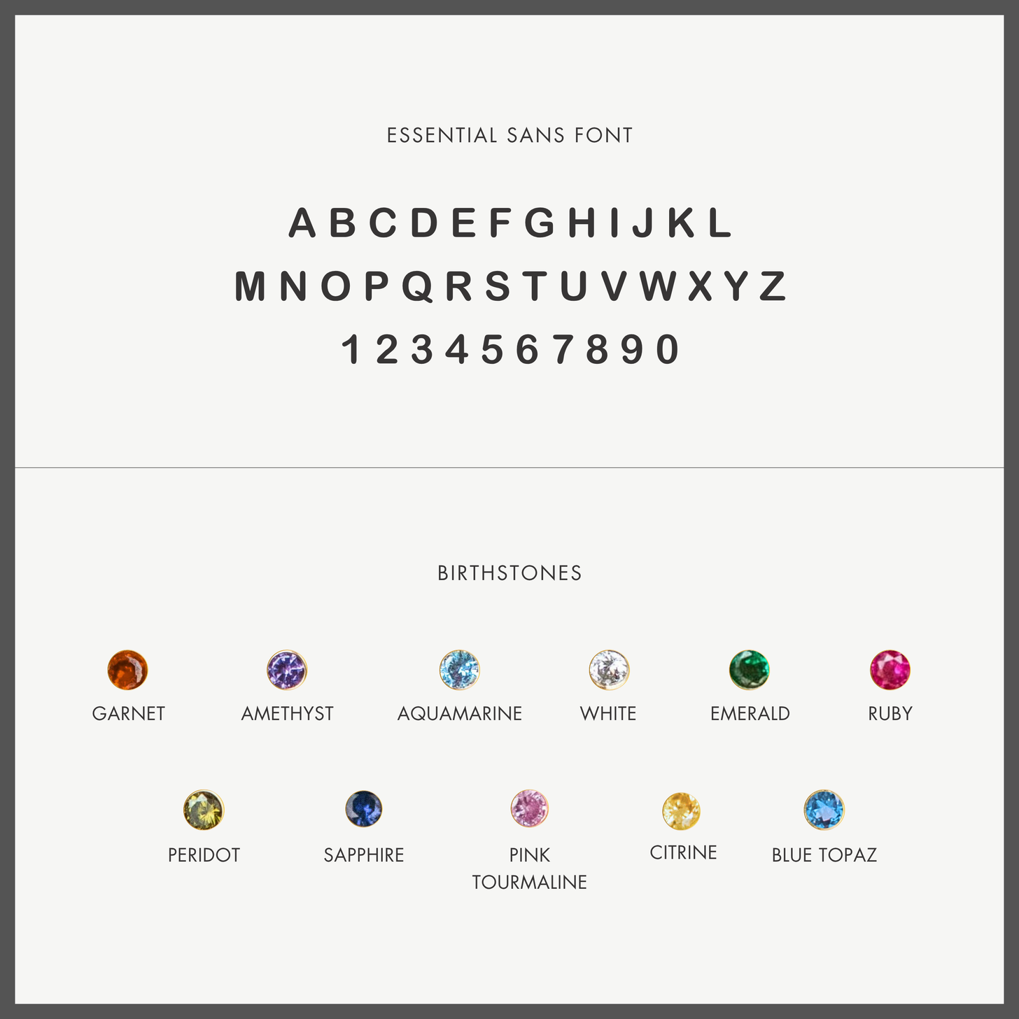 Custom Initial Birthstone Necklace