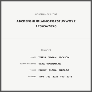 Modern Block Name Necklace
