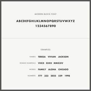 Modern Block Multi Name Bracelet