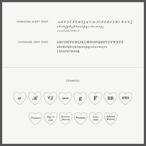 Edge Heart Engraved Necklace