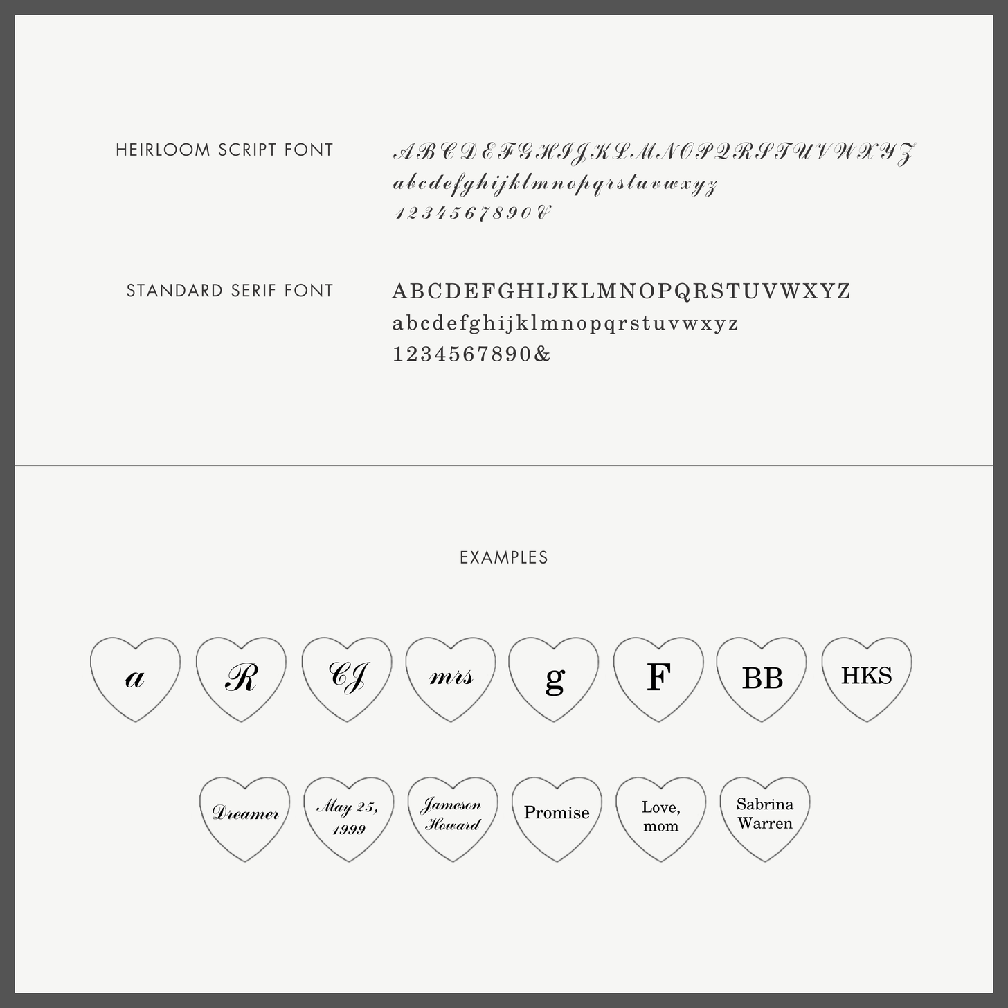 Edge Heart Engraved Necklace