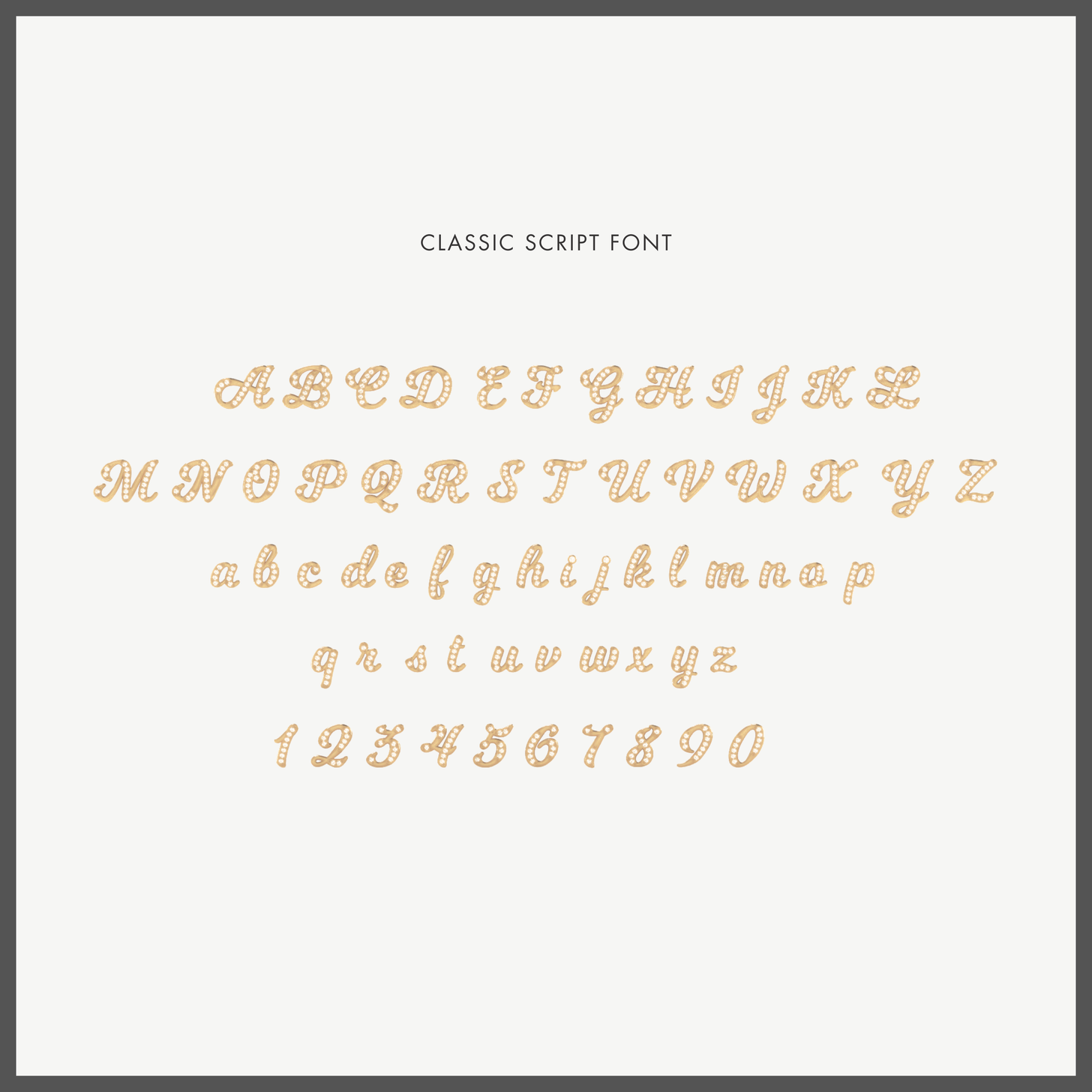 Pavé Classic Script Name Necklace