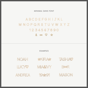 Pavé Minimal Sans Name Necklace