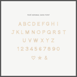 Pavé Spaced Letters Necklace