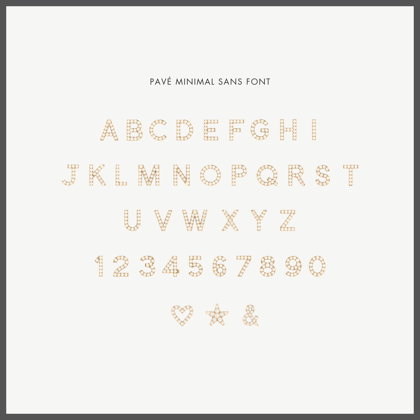 Pavé Spaced Letters Necklace